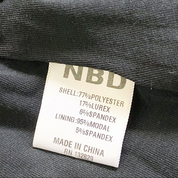 NWT Revolve NBD Cami Mini Dress in Metallic Black - Picture 9 of 13